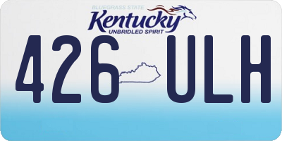 KY license plate 426ULH