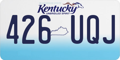 KY license plate 426UQJ