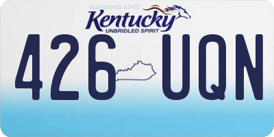 KY license plate 426UQN