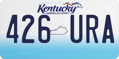 KY license plate 426URA