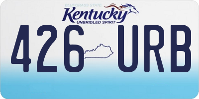 KY license plate 426URB