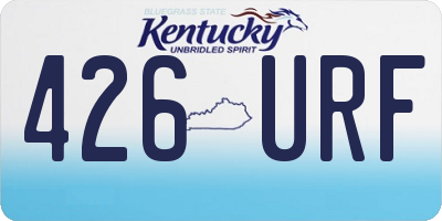 KY license plate 426URF