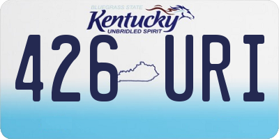 KY license plate 426URI