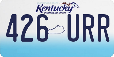 KY license plate 426URR