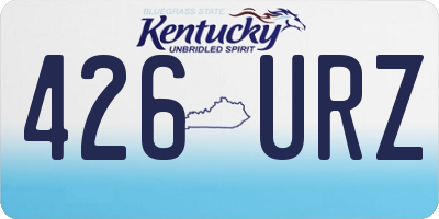KY license plate 426URZ