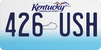 KY license plate 426USH