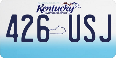 KY license plate 426USJ