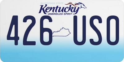 KY license plate 426USO