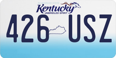 KY license plate 426USZ