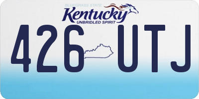 KY license plate 426UTJ