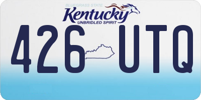 KY license plate 426UTQ