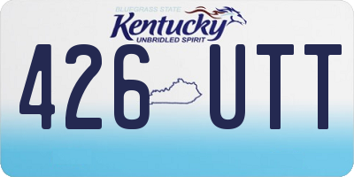 KY license plate 426UTT
