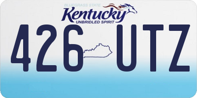 KY license plate 426UTZ