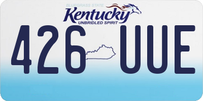 KY license plate 426UUE