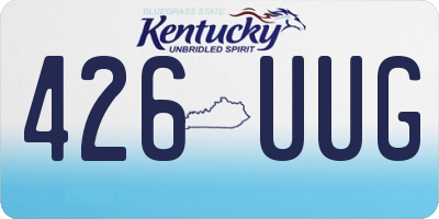 KY license plate 426UUG