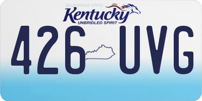 KY license plate 426UVG
