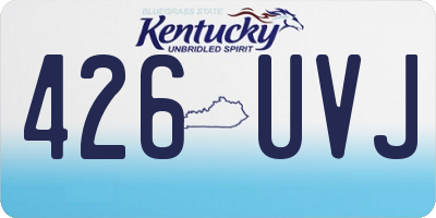KY license plate 426UVJ