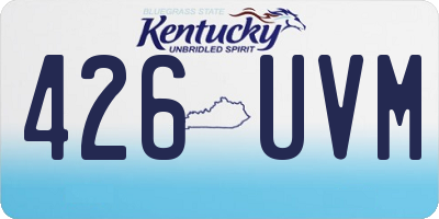 KY license plate 426UVM