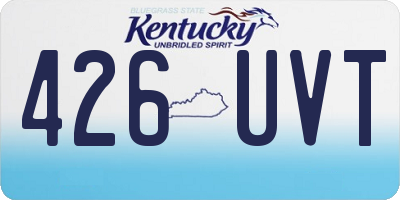 KY license plate 426UVT