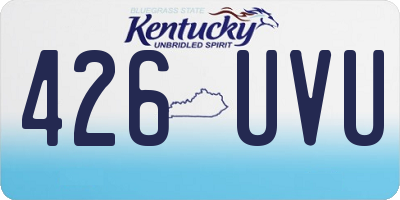 KY license plate 426UVU
