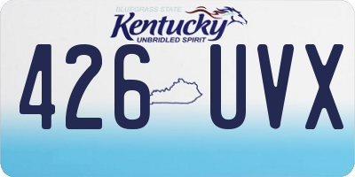 KY license plate 426UVX