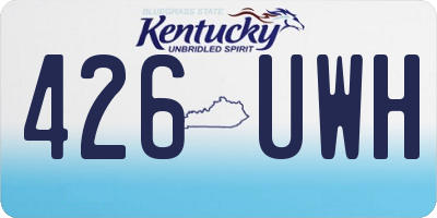 KY license plate 426UWH