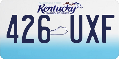 KY license plate 426UXF