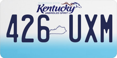 KY license plate 426UXM
