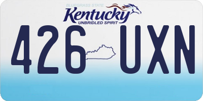 KY license plate 426UXN