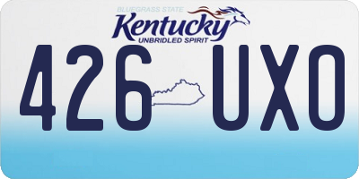 KY license plate 426UXO