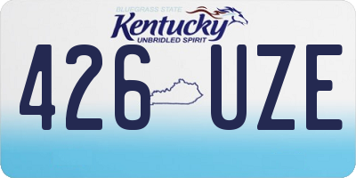 KY license plate 426UZE