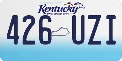 KY license plate 426UZI