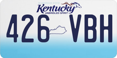 KY license plate 426VBH