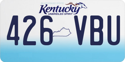 KY license plate 426VBU
