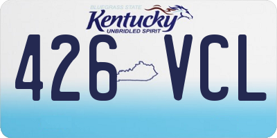 KY license plate 426VCL
