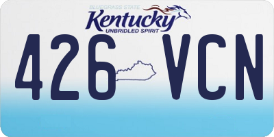KY license plate 426VCN