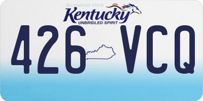 KY license plate 426VCQ