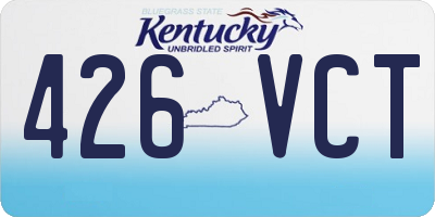 KY license plate 426VCT