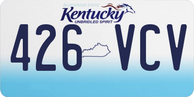 KY license plate 426VCV