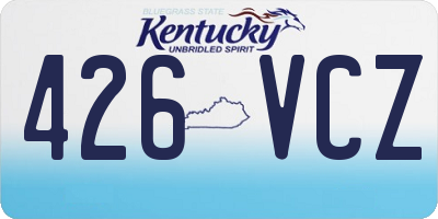 KY license plate 426VCZ