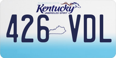 KY license plate 426VDL