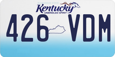 KY license plate 426VDM