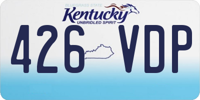 KY license plate 426VDP