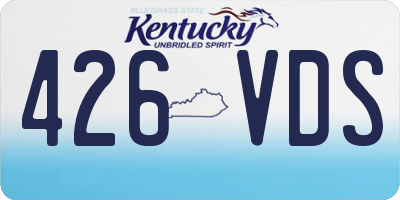 KY license plate 426VDS
