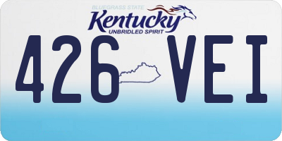 KY license plate 426VEI