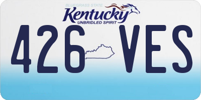 KY license plate 426VES