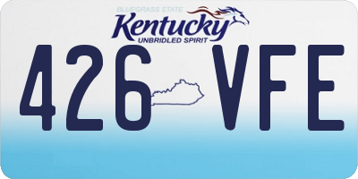 KY license plate 426VFE