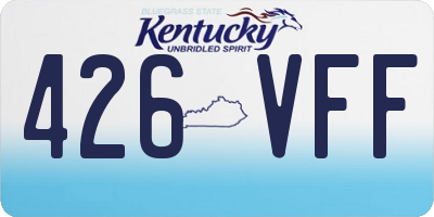 KY license plate 426VFF