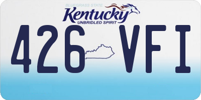 KY license plate 426VFI