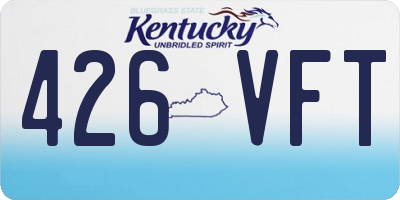 KY license plate 426VFT